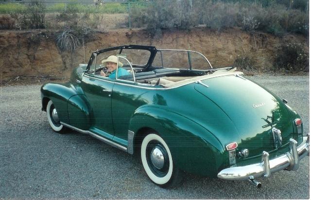 1947 Chevrolet convertible featuring Progressive Automotive chassis
