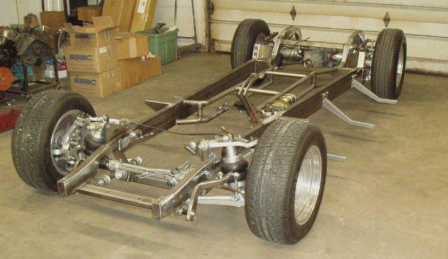 55 Ford truck frame swap #7