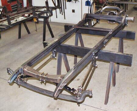 Building a model a ford frame