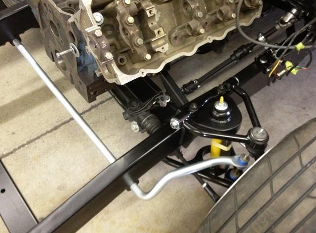 Coil Spring & Shock style without springs installed with optional power rack & pinion and front sway bar