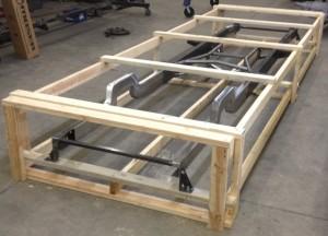 Progressive Automotive Skeletal crated for shipping Skeletal crated frame for LTL freight