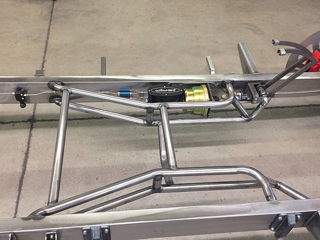 Progressive Automotive 1953-56 Ford truck chassis with hydraulic clutch/brake pedals, Wilwood master cylinders & optional parts