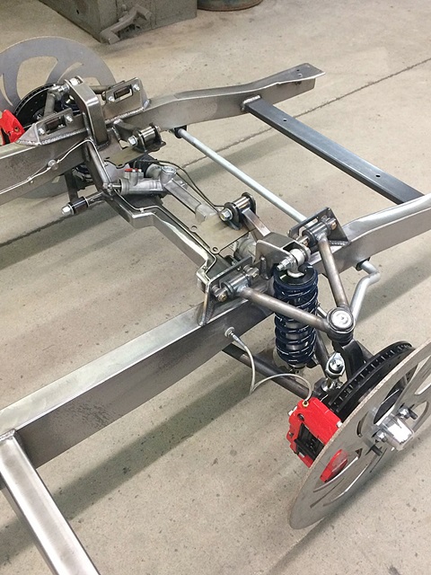 Progressive Automotive 1953-56 Ford truck chassis with Tubular IFS, Ride Tech HQ coil-overs, Wilwood brakes & optional parts