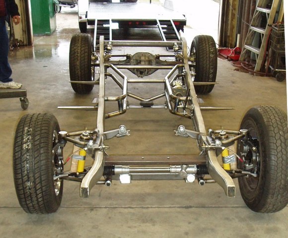 Progressive Automotive 1933 Plymouth chassis with Tubular IFS, Triangulated 4-bar, Ride Tech HQ coil-overs & optional parts