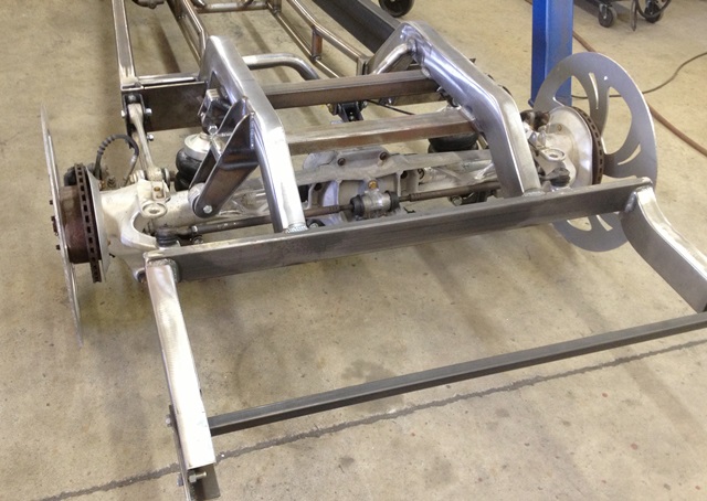 Custom built ride height Progressive Automotive 1947-53 Chevrolet truck chassis with C4 Corvette suspension & optional parts