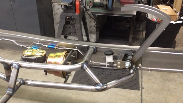 Progressive Automotive 1941-48 Ford chassis with hydraulic clutch/brake pedals and optional parts