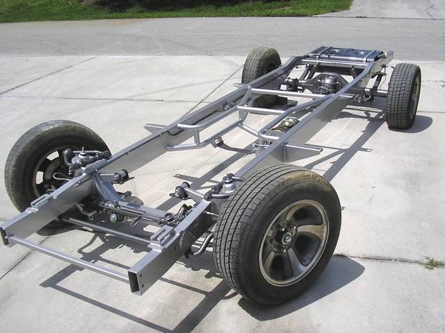 Progressive Automotive 1955 (2nd Ser.) -57 Chevrolet truck chassis with Tubular IFS, Parallel 4-bar, Ride Tech HQ coil-overs & optional parts