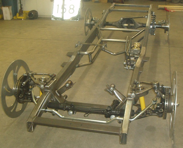 Progressive Automotive 1942-47 Ford truck chassis with Tubular IFS, Parallel 4-bar, Ride Tech HQ coil-overs & optional parts