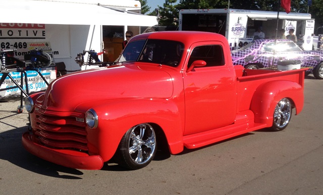 1948 Chevrolet truck featuring Progressive Automotive chassis