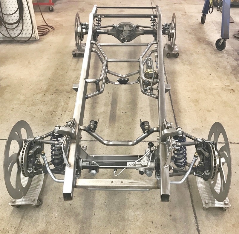 Progressive Automotive 1941-46 Chevrolet truck chassis with optional coil-over front suspension