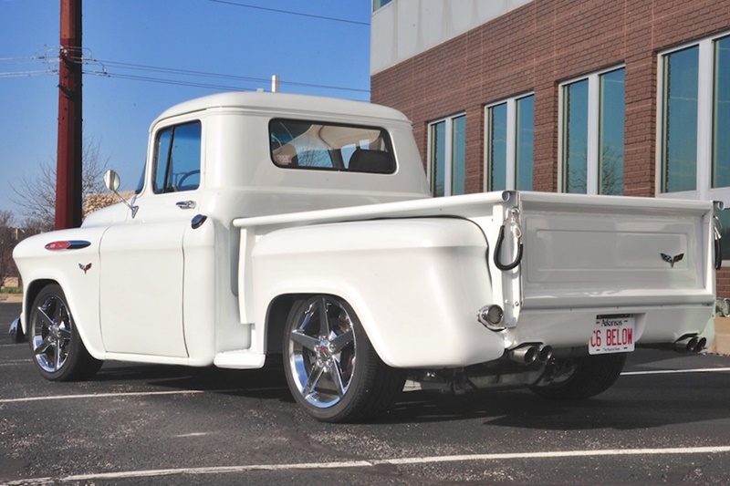 Progressive Automotive 1955 (2nd Ser.) -57 Chevrolet truck chassis with C6 Corvette mounting points and Ride Tech HQ coil-overs